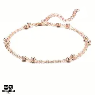 Anklet - Rose Golden - Double Beads